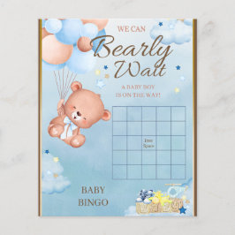 Björn Baby Shower Pojklek