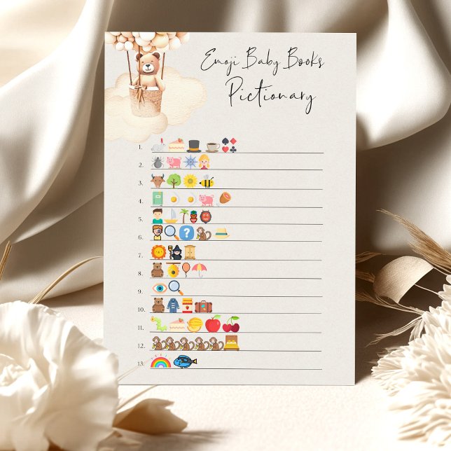 Björn Baby Shower Spel Emoji Pictionary (Skapare uppladdad)