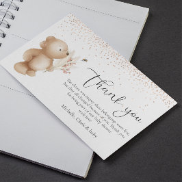 Björn & Bina Baby Shower Tack Kort