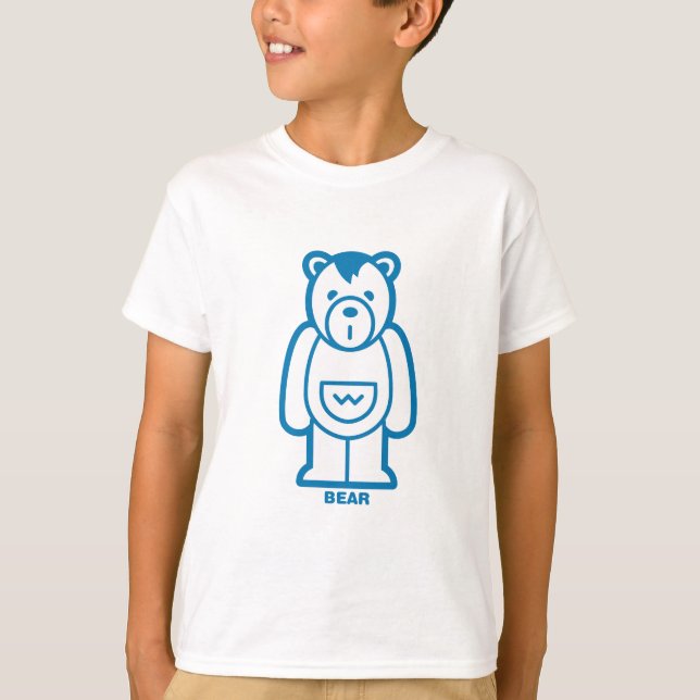 Björn (Blå) T-shirt (Framsida)