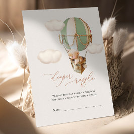 Björn blöja lotteri biljetter Enclosure Card Tilläggskort