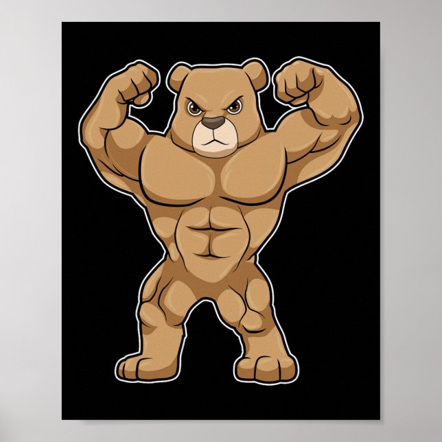 Björn Bodybuilder Bodybuilding Sport  Poster (Framsidan)