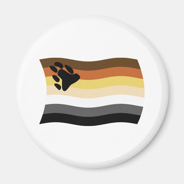 Björn Brödraskap Flagga Magnet (Framsidan)