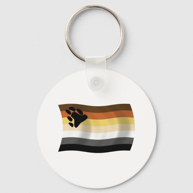 Björn Brödraskap Flagga Nyckelring (Framsida)