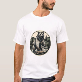 Björn Crest skog T Shirt