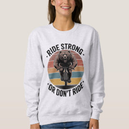 Björn Cyklar Vintage Solnedgång Cyklistdesign T Shirt