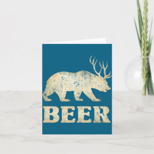 Björn Deer Vintage Öl Kort