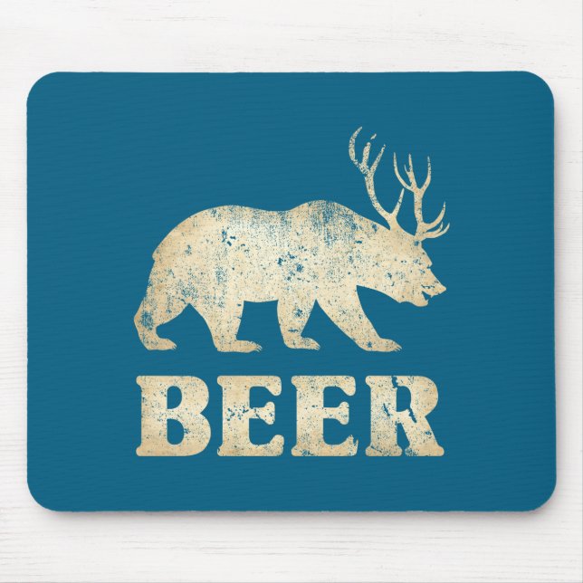 Björn Deer Vintage Öl Musmatta (Framsidan)