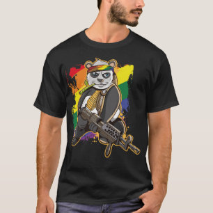 Björn för Flagga av regnbåge i HBT-Gay pride Fl T Shirt