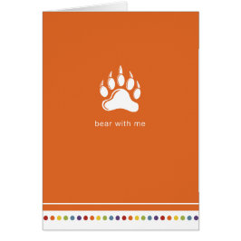 Björn för orange | med mig hälsningskort