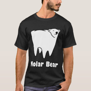 Björn för tand för kindtandbjörn polar t-shirt
