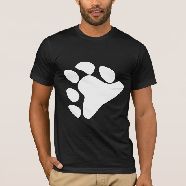 BJÖRN FOTSYMBOL VIT TEE (Framsida)