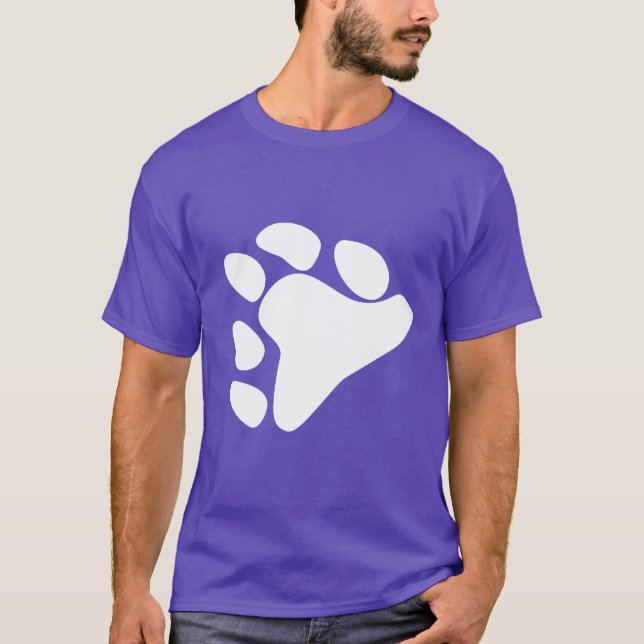 BJÖRN FOTSYMBOL VIT TEE SHIRT (Framsida)