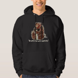 Björn funderar över vinterdvala hoodie