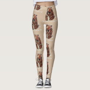 Björn funderar över vinterdvala leggings