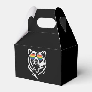 Björn Gay Hbtq Regnbåge Solglasögon Pride Flagga Presentaskar