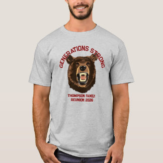 Björn “Generationer Stark” Anpassad Familjeåterträ T Shirt