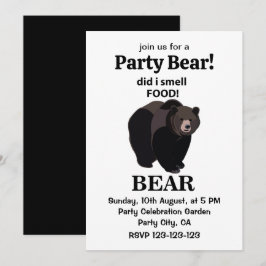 Björn gjorde att jag blöt föda inbjudningar