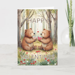 Björn Glad Valentines Kort