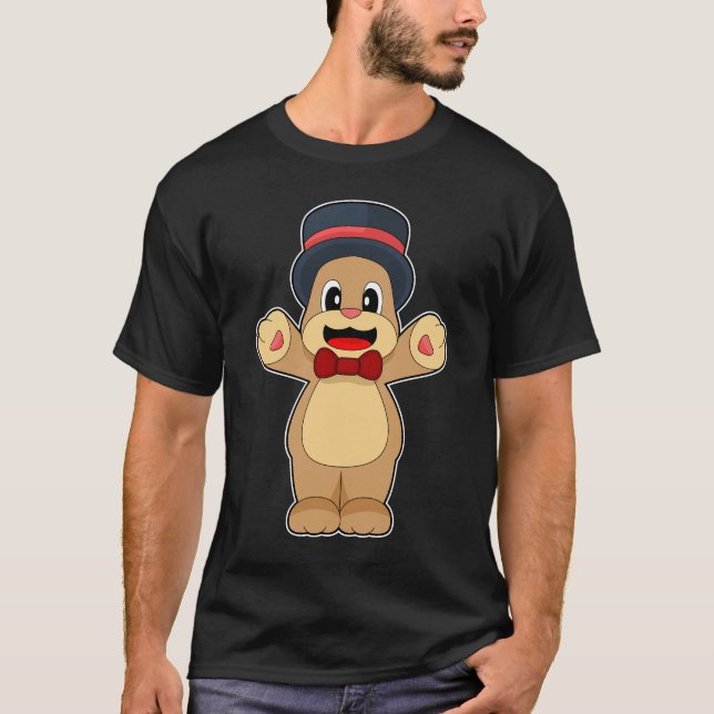 Björn Groomcylinder Bröllop T Shirt (Framsida)