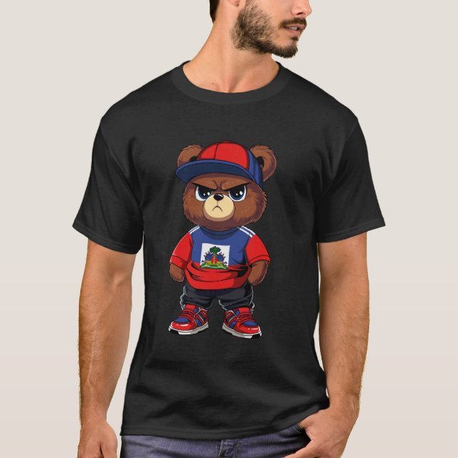 Björn Haiti T Shirt (Framsida)