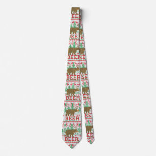 Björn Hjort eller Ör jul Jumperna Sticka Stil Slips