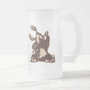 Björn hjort, full björn? frostat ölglas