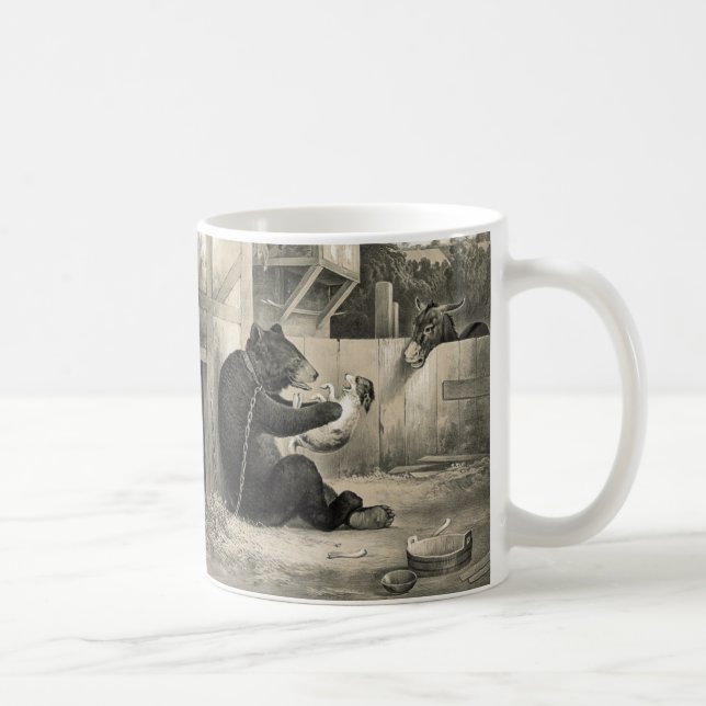 Björn, Hund och donkey Kaffemugg (Höger)