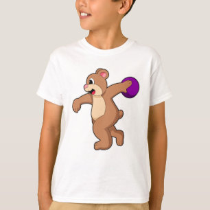 Björn i Bowling med Bowling-boll T Shirt