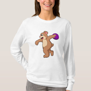 Björn i Bowling med Bowling-boll T Shirt