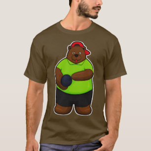 Björn i Bowling med Bowling-boll T Shirt