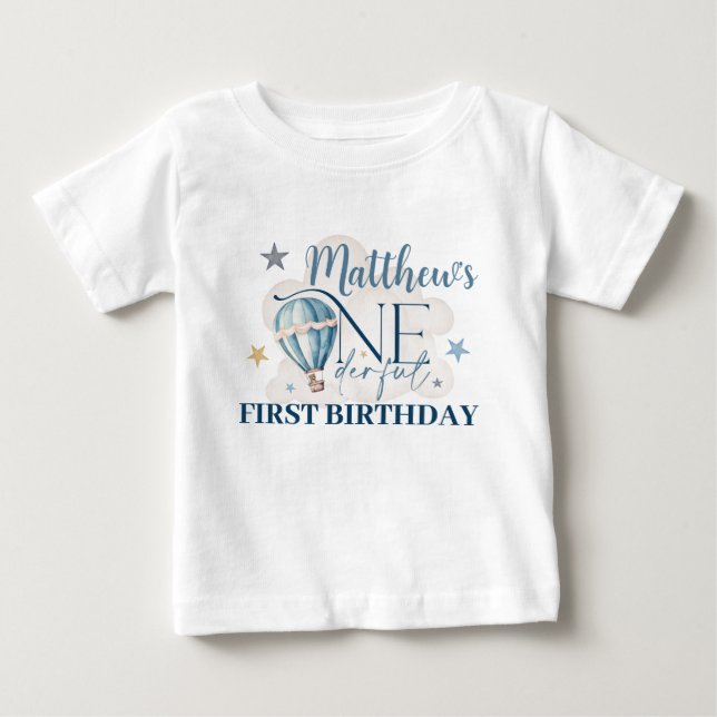 Björn i Bran Balloon Baby Jersey T-Shirt (Framsida)