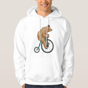 Björn i cirkus med cykel hoodie