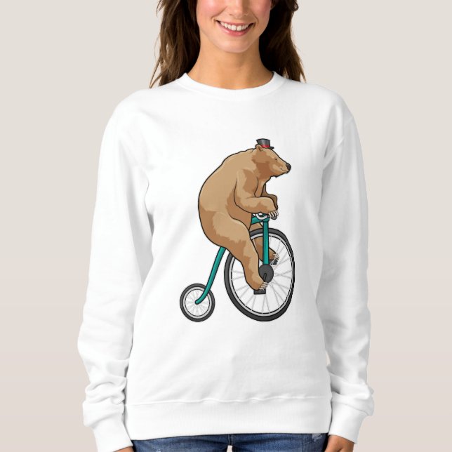 Björn i cirkus med cykel t shirt (Framsida)