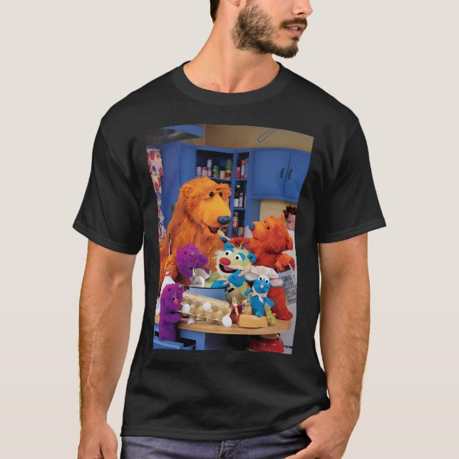 Björn i det stora blåa huset t shirt (Framsida)