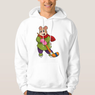Björn i Ice hockey med ishockey-klubb Hoodie