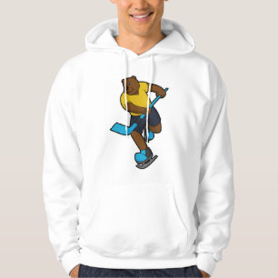 Björn i Ice hockey med ishockey-klubb Hoodie
