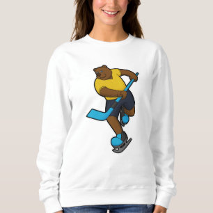 Björn i Ice hockey med ishockey-klubb T Shirt
