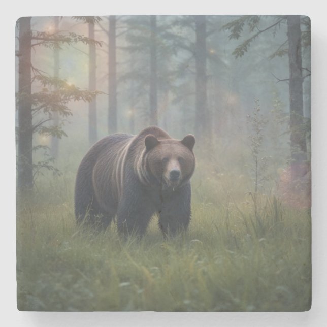 Björn i Magic Skogen Stenunderlägg (Framsidan)