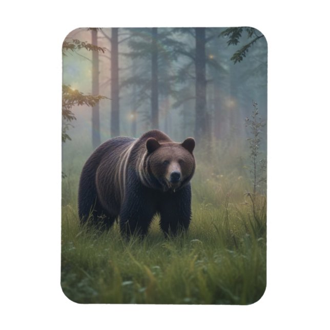 Björn i magiska skogar magnet (Vertikal)