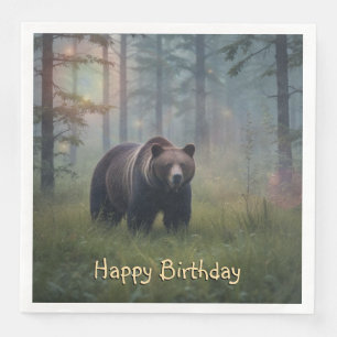 Björn i magiska skogar pappersservett