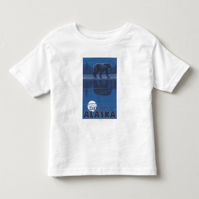 Björn i månsken - Dawson, Alaska Tee (Framsida)