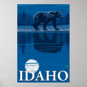 Björn i månsken - Idaho Poster