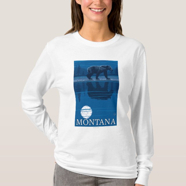 Björn i månsken - Montana Tee (Framsida)