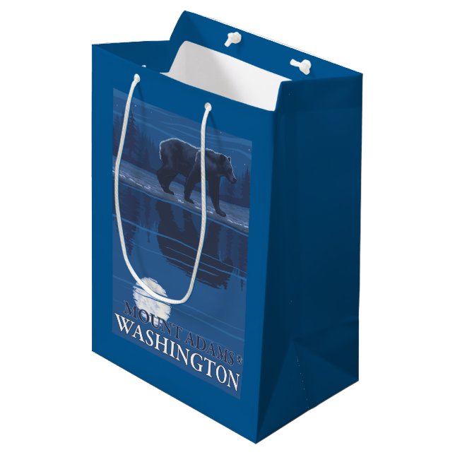 Björn i månsken - montering Adams, Washington (Framsidan Vinklad)