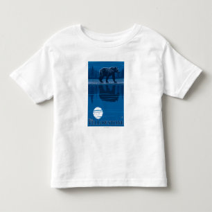 Björn i månsken - västra Yellowstone, Montana T-shirt