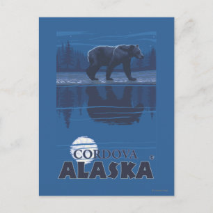 Björn i Moonlight - Cordova, Alaska Vykort