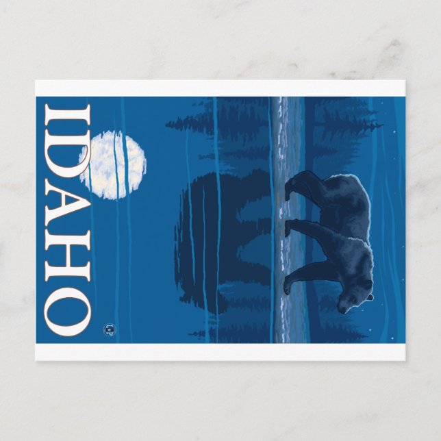 Björn i Moonlight - Idaho Vykort (Framsida)