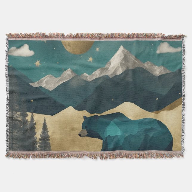 Björn i Moonlight-konstruktionen Filt (Framsidan)