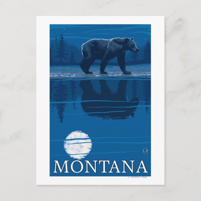 Björn i Moonlight - Montana Vykort (Framsida)